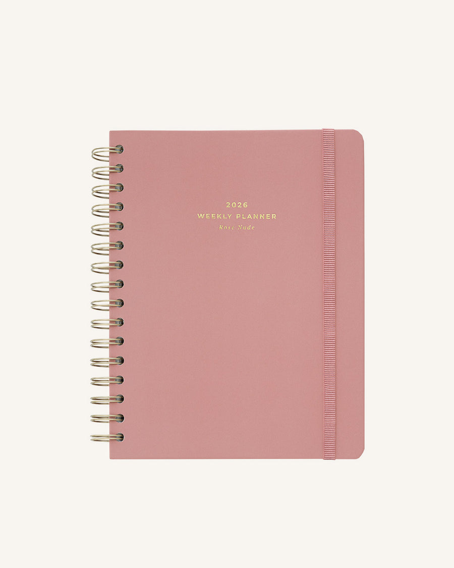 Bambina Rose Nude - 2026 Annual Weekly Planner