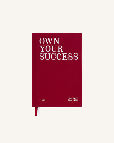 Classy Burgundy - 2026 Annual Weekly Planner
