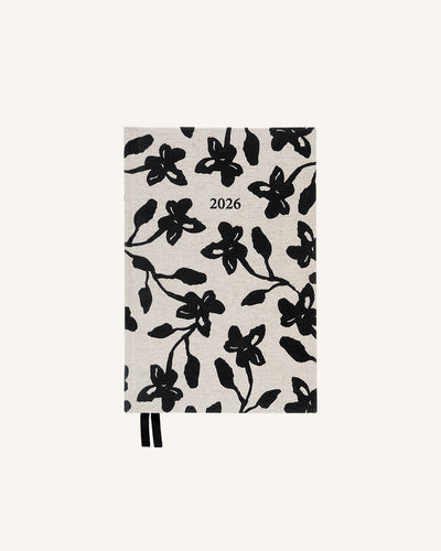 Classy Midnight Dahlia - 2026 Annual Weekly Planner