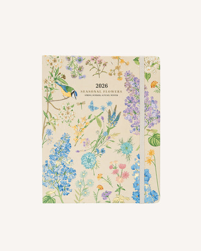 Idole Seasonal Flowers - 2026 Weekly 17 Month Planner