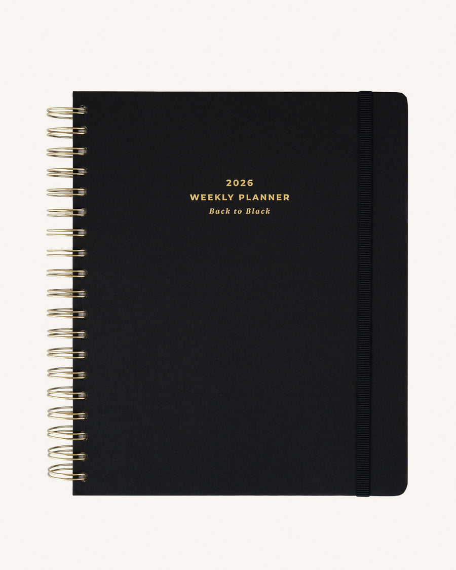 Olympia Back to Black - 2026 Weekly 17 Month Planner