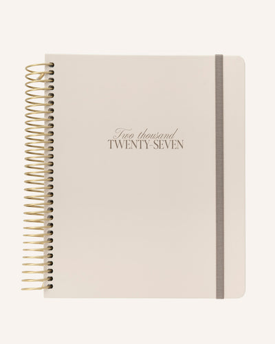 Olympia Powder Pink - Agenda 17 meses 2026/2027 Semana Vista