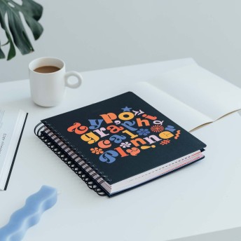 Typographical 2023/2024 Big Size Weekly Planner 17 Months