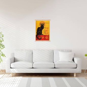 Le Chat Noir Wooden Wall Scroll