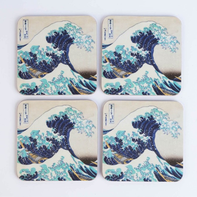 Set of 4 Hokusai Coasters