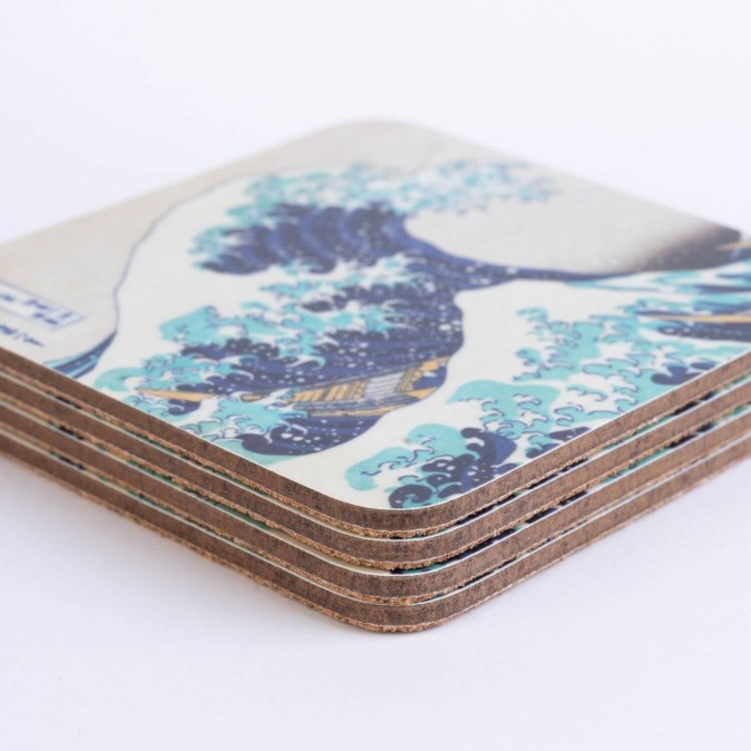 Set of 4 Hokusai Coasters