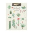 A4 Botanical Cacti Folder with Clip
