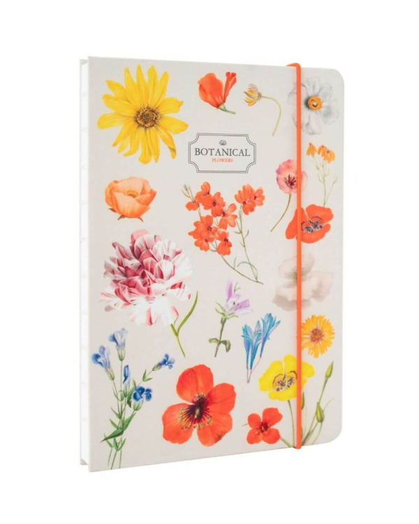 Colorful Flowers A5 Stitched Notebook