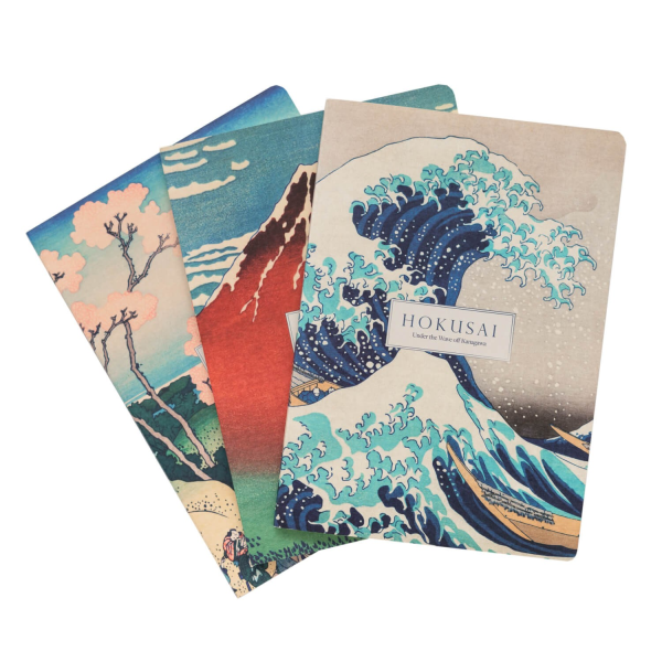 Pack 3 Cuadernos A5 Hokusai