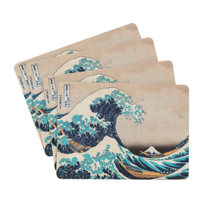 Set of 4 Hokusai Placemats