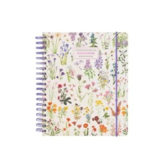 Wild Flowers 2023/2024 Big Size Diary Week To View 17 Months