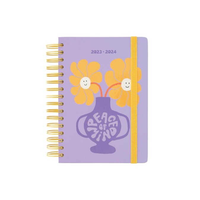 Peace Of Mind 2023/2024 A5 Academic Diary Day To Page 12 Months