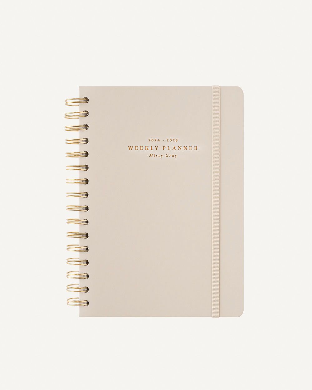 Misty Gray 2024/2025 Bambina Academic Weekly Planner