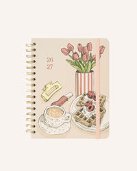 Bambina Latte Blossom - Agenda Escolar 2026/2027 Semana Vista