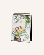 Self Care Club Calendar - Desktop | 12 Illustrations | Stickers