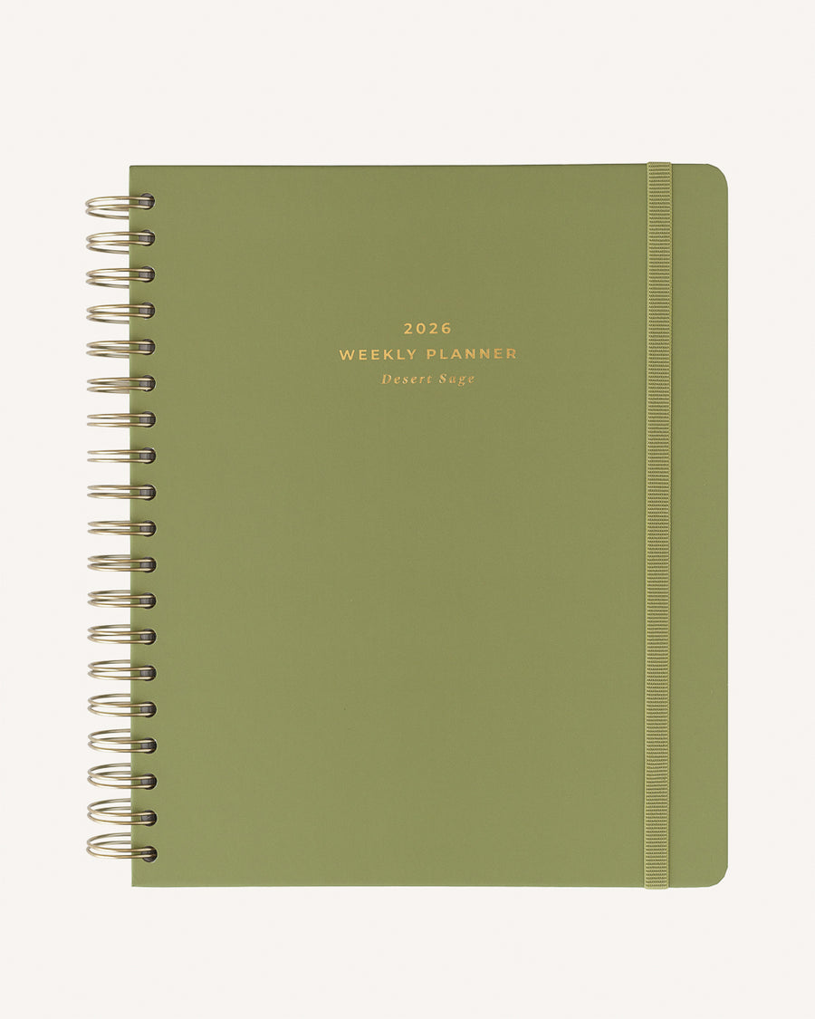 Olympia Desert Sage - Agenda 17 meses 2026 Semana Vista