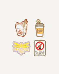 Set de Pines Gilmore Girls - 4 Diseños | Acabado esmaltado