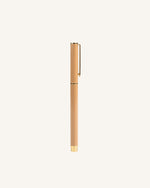 Almond Latte Ballpoint Pen - Black Ink | Gold Trim