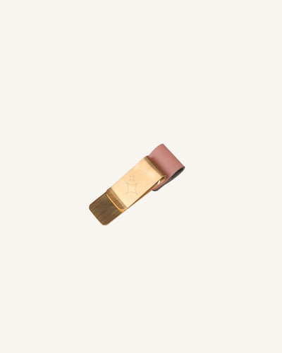 Portabolis Rose Nude - Clip Metálico | Acabados Dorados