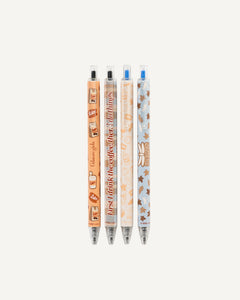 Set Bolígrafos Gilmore Girls - 4 Diseños Diferentes | Tinta Azul y Negra