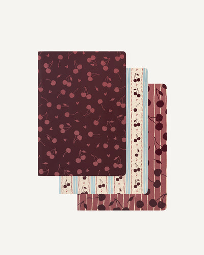 Set 3 Cuadernos Cherry - 32 Hojas | Tamaño A5